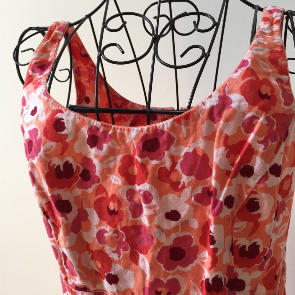 Loft sleeveless floral dress 8P - Picture 2 of 6